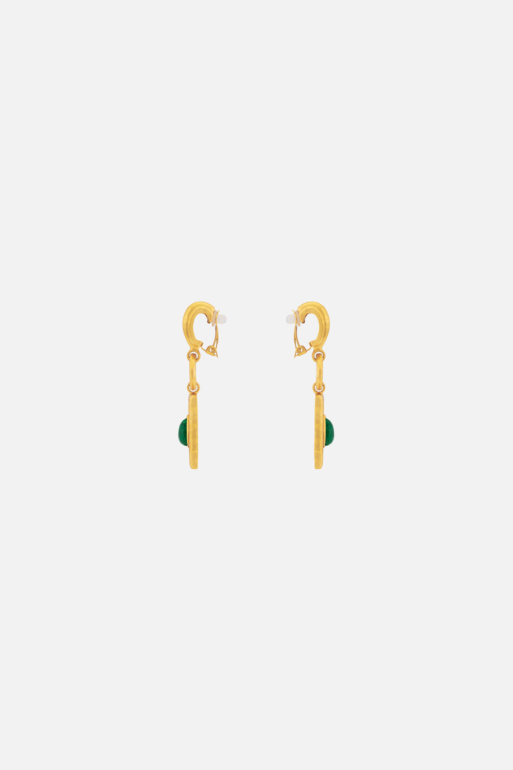 CAMILLA jewellery green malachite earrings 