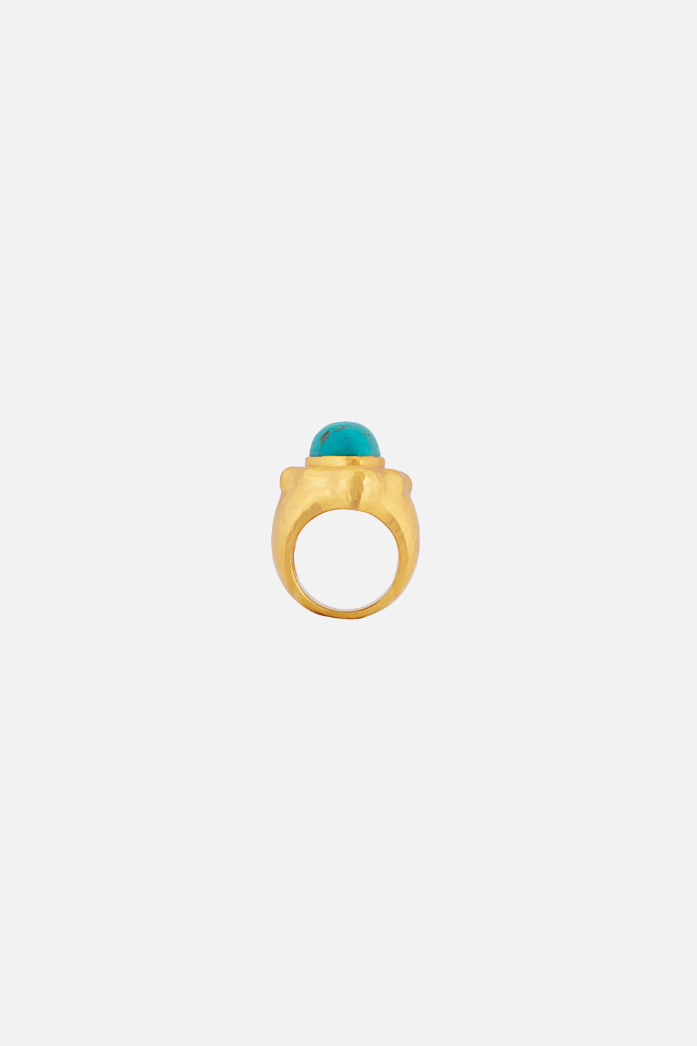 CAMILLA jewellery gold tuquoise ring 