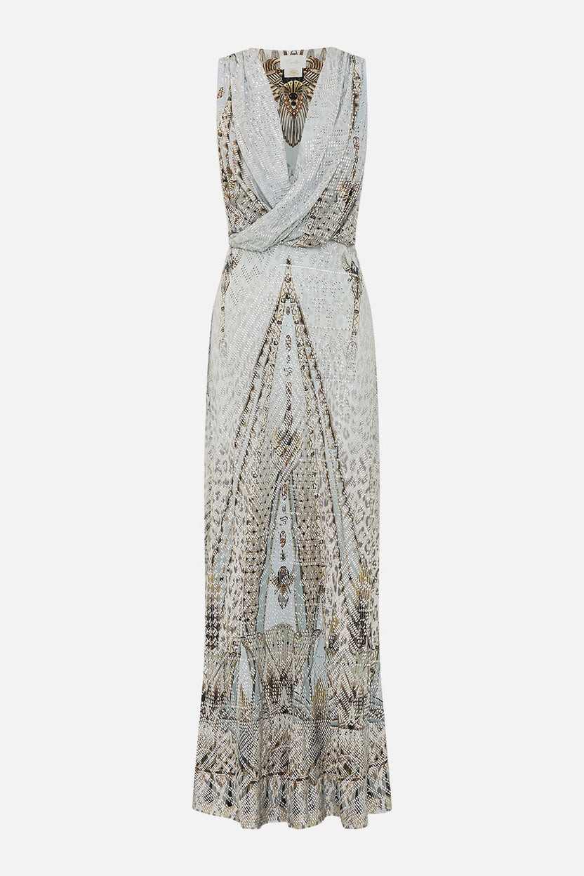 SHORT BIAS HALTER DRESS SAHARA STARLET