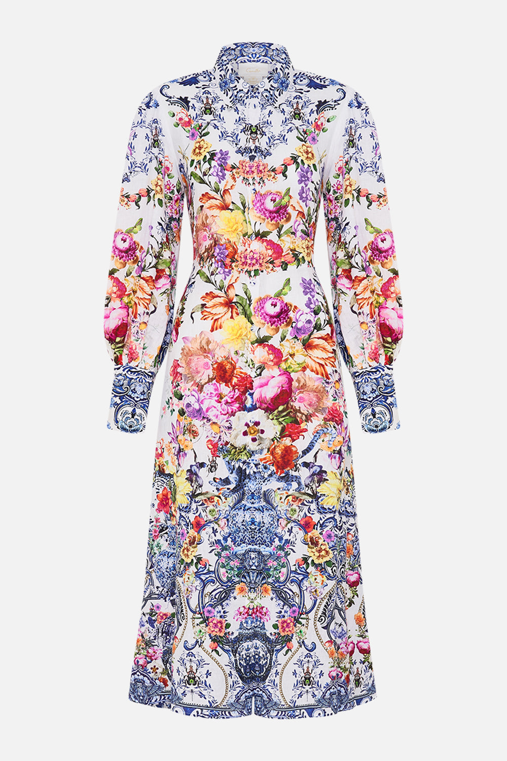 CAMILLA silk shirt dress in Dutch Is Life print
