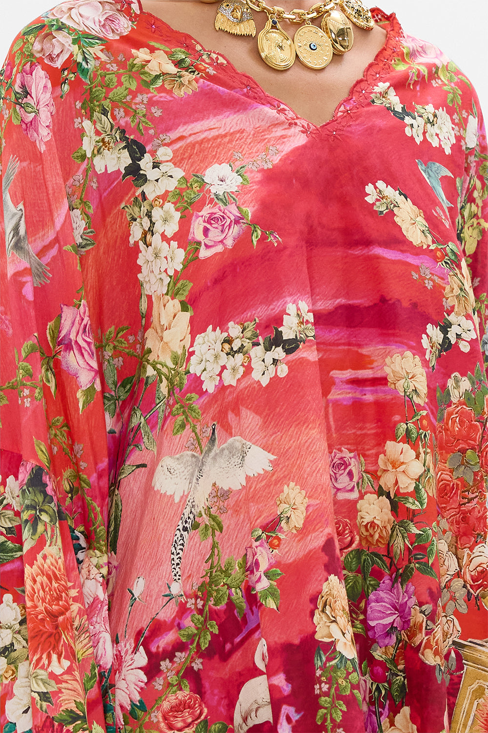 SHORT V NECK RUFFLE KAFTAN SWEET HOME ALEXANDRIA