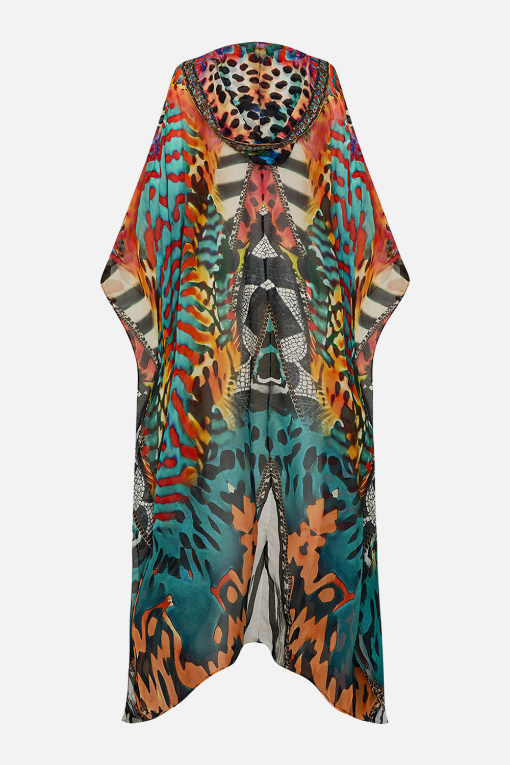 CAMILLA Oversized Robe in Desert Visions print.