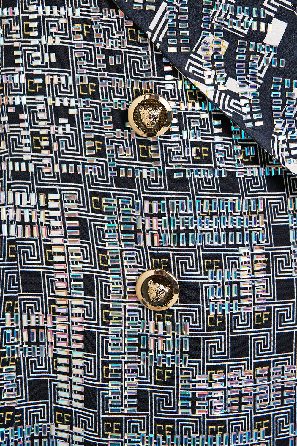 LONG COAT WITH HOOD READ MY GLYPHS