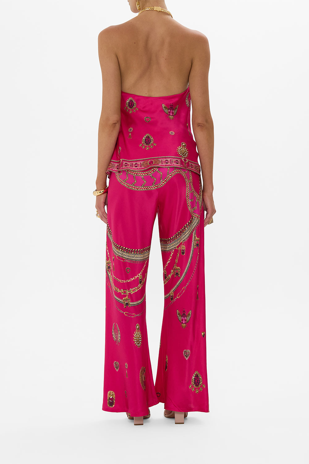 DRAPED TOP WITH HARDWARE KISSED BY A COBRA