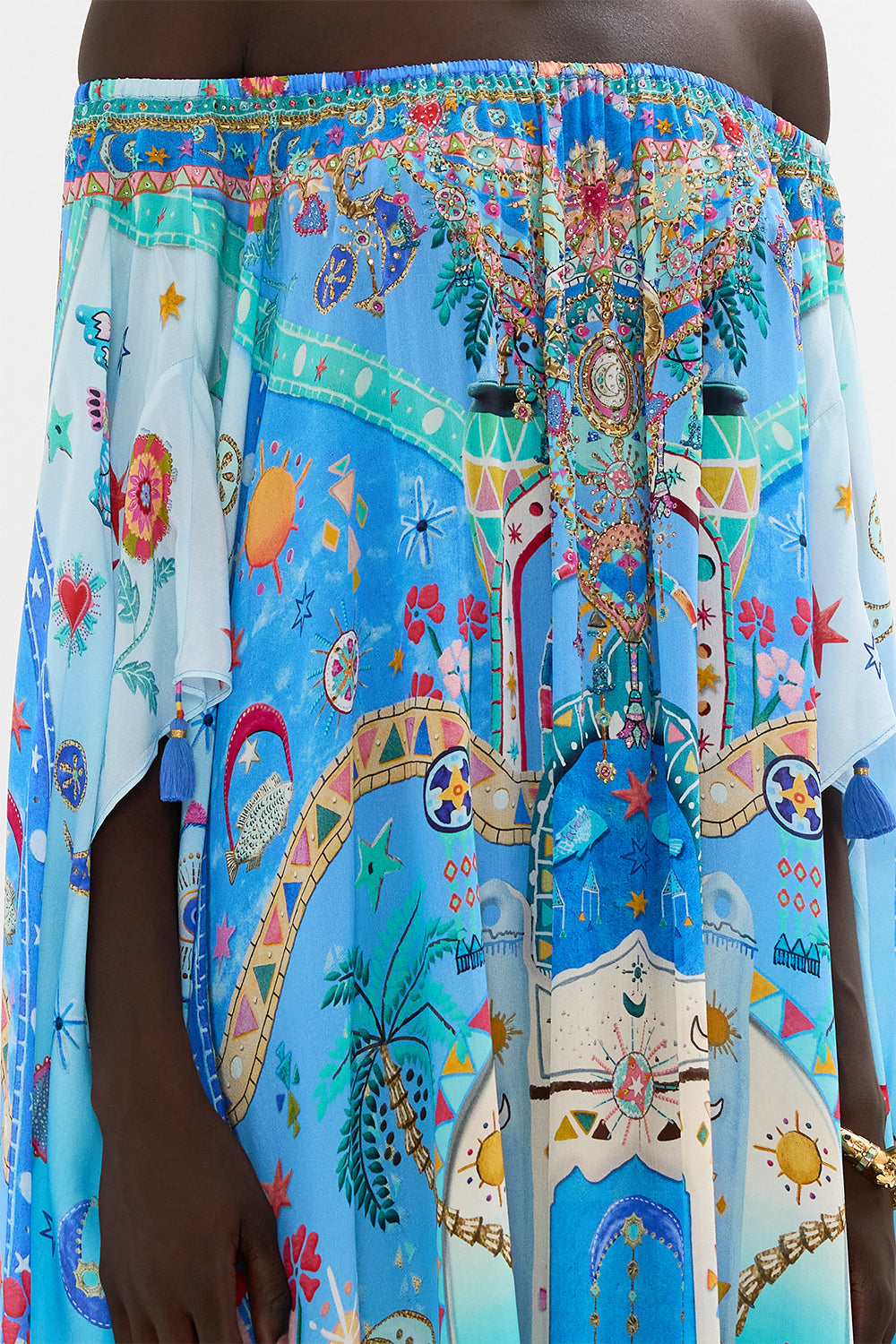 OFF SHOULDER KAFTAN A PAINTED VILLAGE