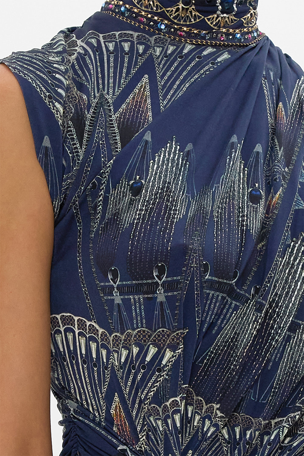 The Egypt Effect Gathered Column Jersey Dress | CAMILLA US – CAMILLA