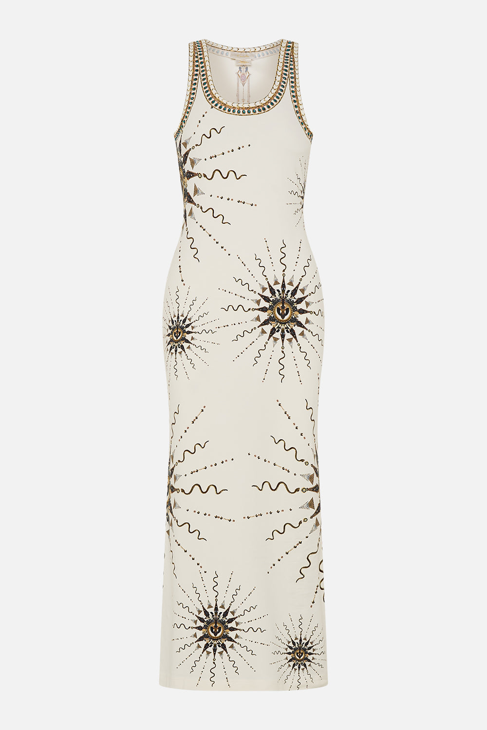 JERSEY SCOOP NECK TANK DRESS GODDESS ENERGY