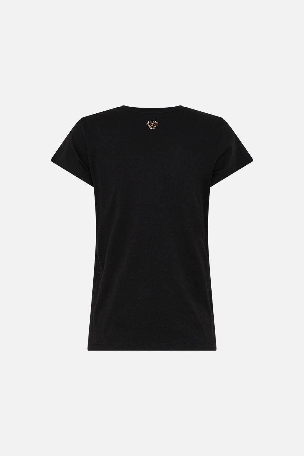 CAMISETA DE CUELLO REDONDO AJUSTADA - NEGRO/DORADO CALL ME CLEOPATRA