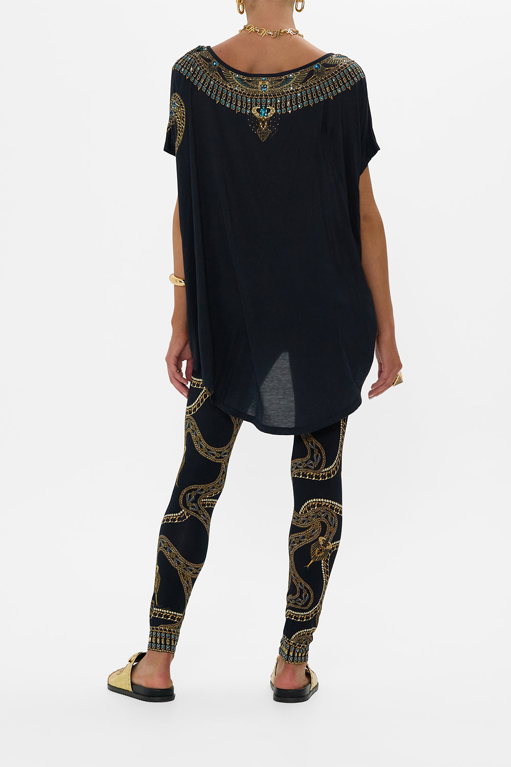 LOOSE FIT TEE - BLACK CALL ME CLEOPATRA