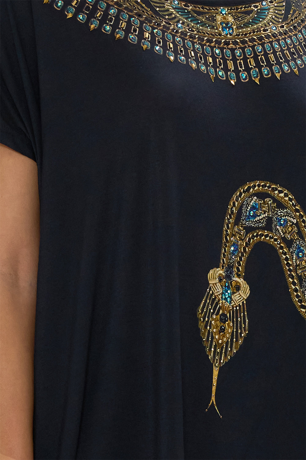 LOOSE FIT TEE - BLACK CALL ME CLEOPATRA