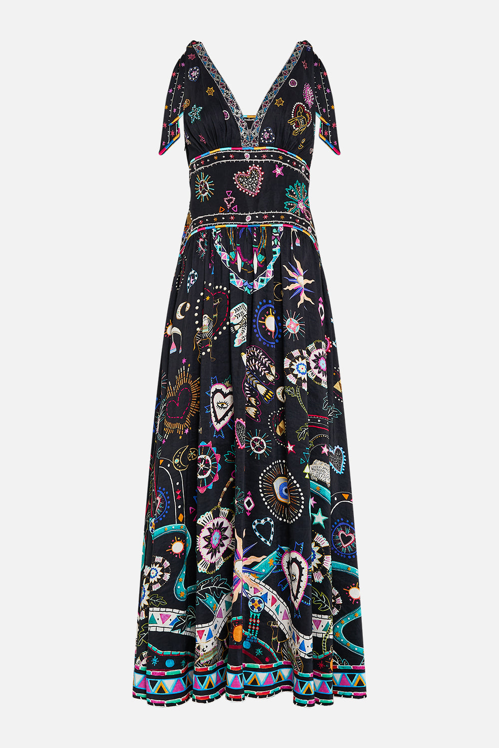 TIE SHOULDER DRESS NUBIAN NIGHTS