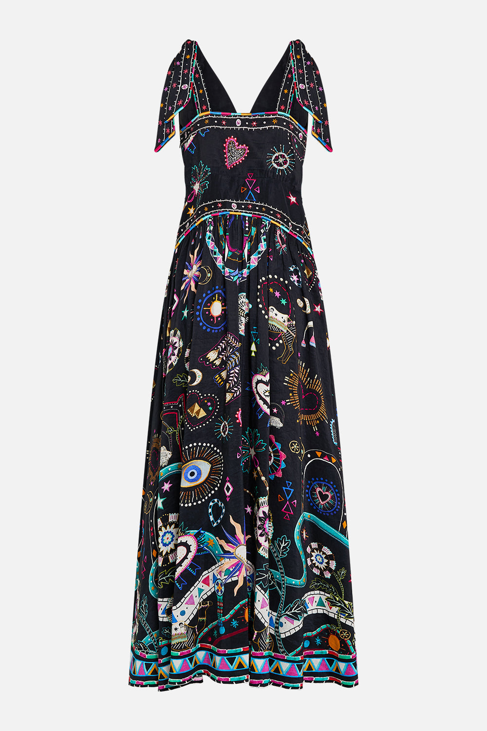 VESTIDO CON LAZOS EN LOS HOMBROS NUBIAN NIGHTS
