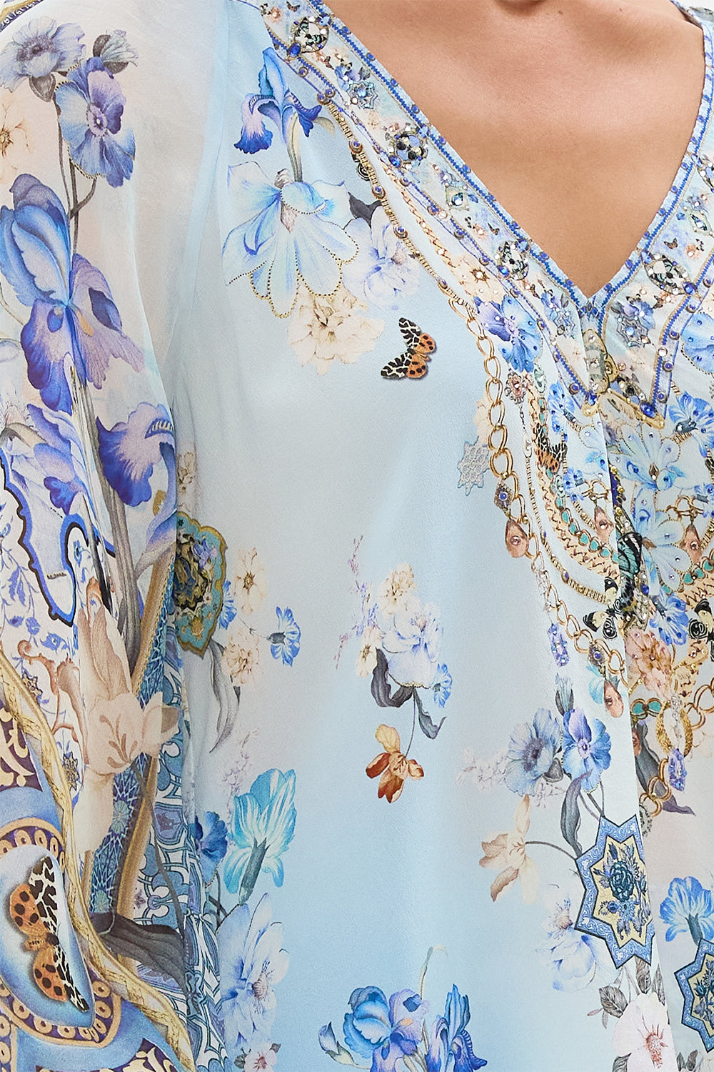 SHIRRED CUFF BLOUSE AL MANIAL PALACE MEMOIRS