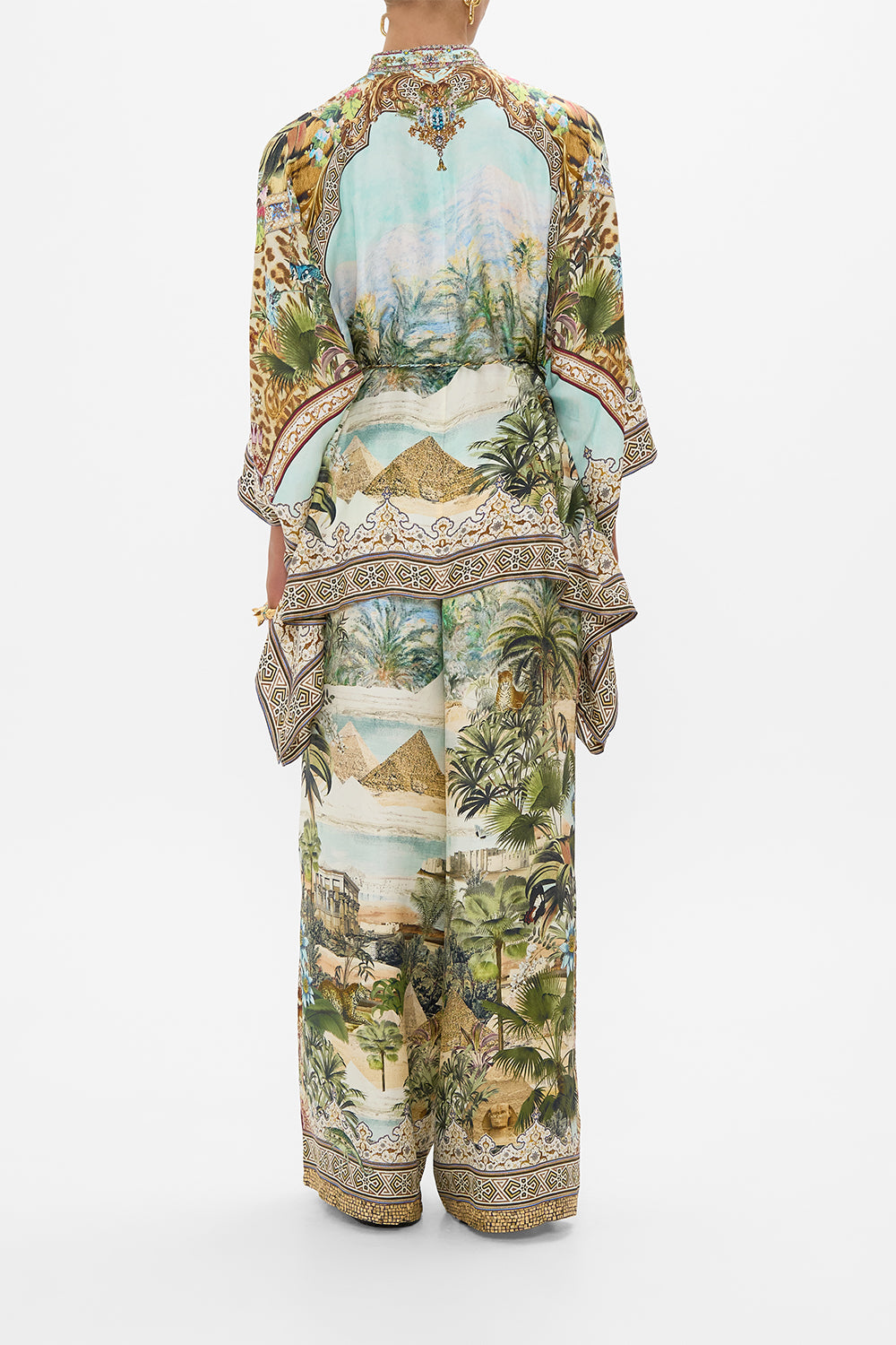 BUTTON THROUGH SCARF BLOUSE VIEWS OF THE VALLEY