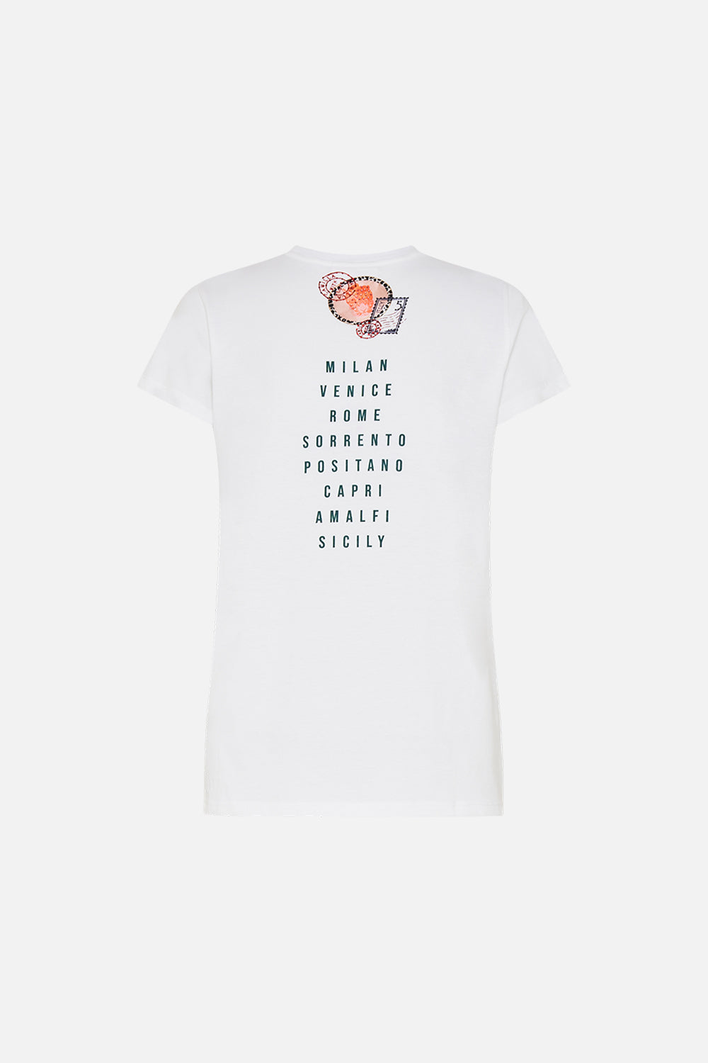 SLIM FIT ROUND NECK T-SHIRT - MULTI CAPRI ME