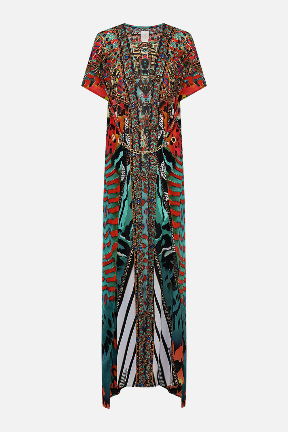 CAMILLA Cover Up with Front Splits in Desert Visions print.