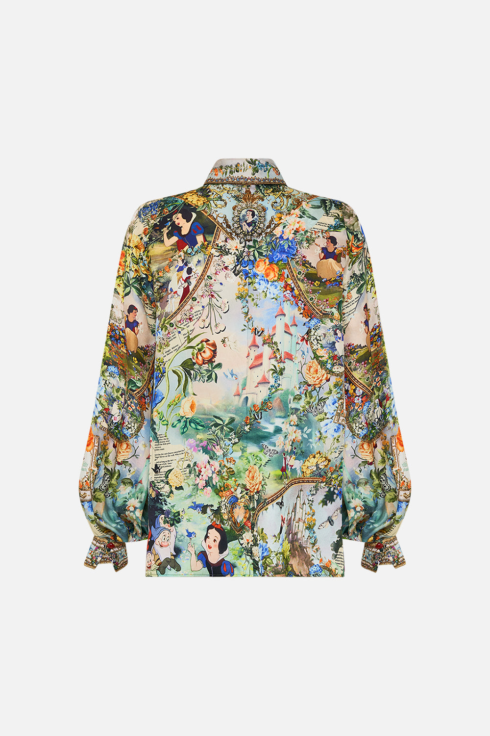Disney CAMILLA silk blouse in The Kindest One Of All print