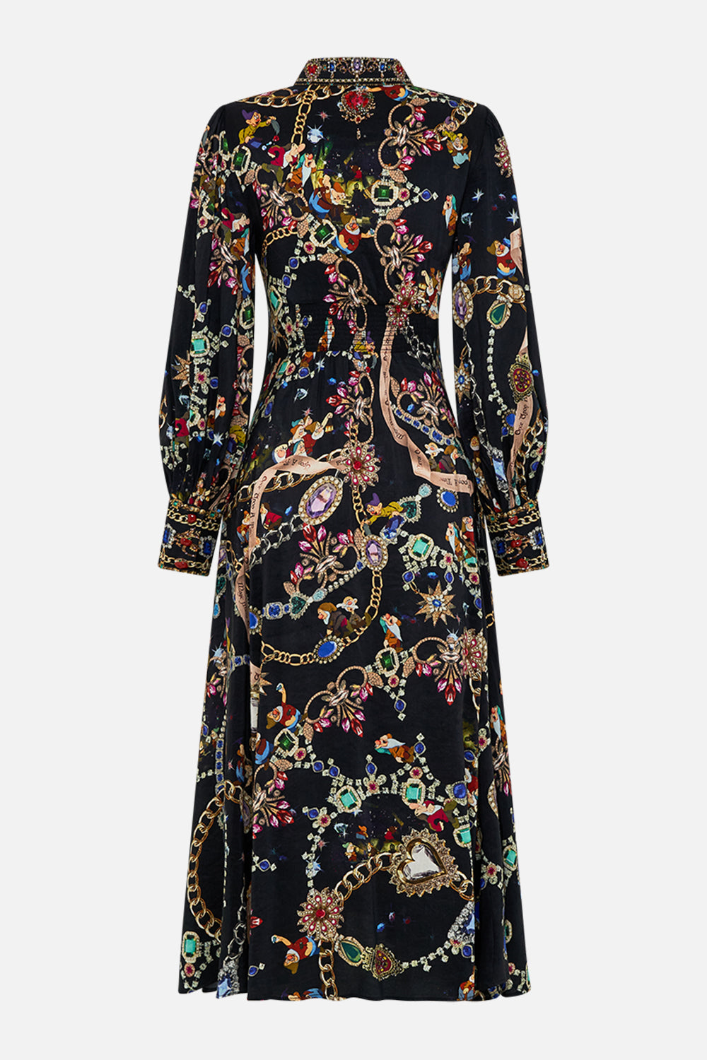 Disney CAMILLA silk shirt dress in Happily Ever After print