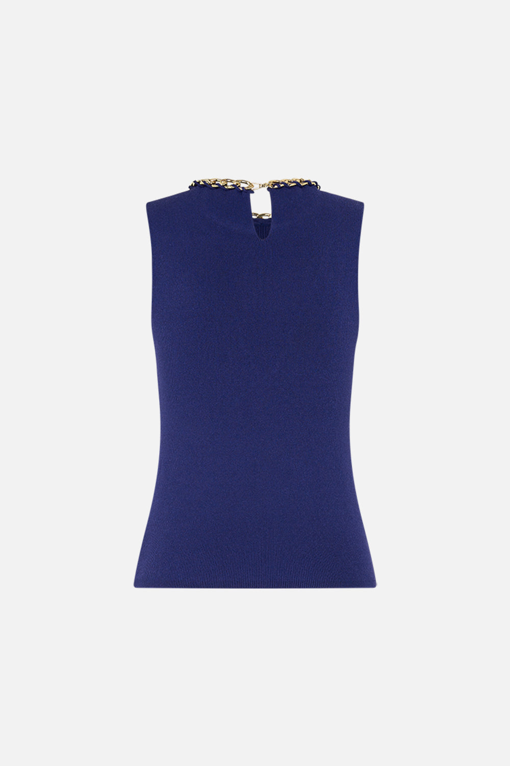 CAMILLA Sleeveless Knit Tank Top in My Fair Pharaoh print.