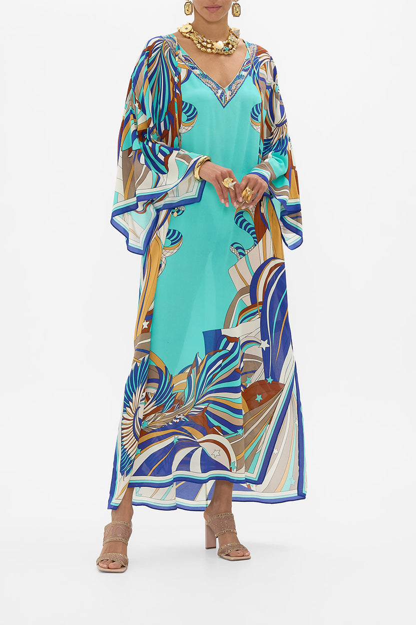 OASIS LACE-UP KAFTAN
