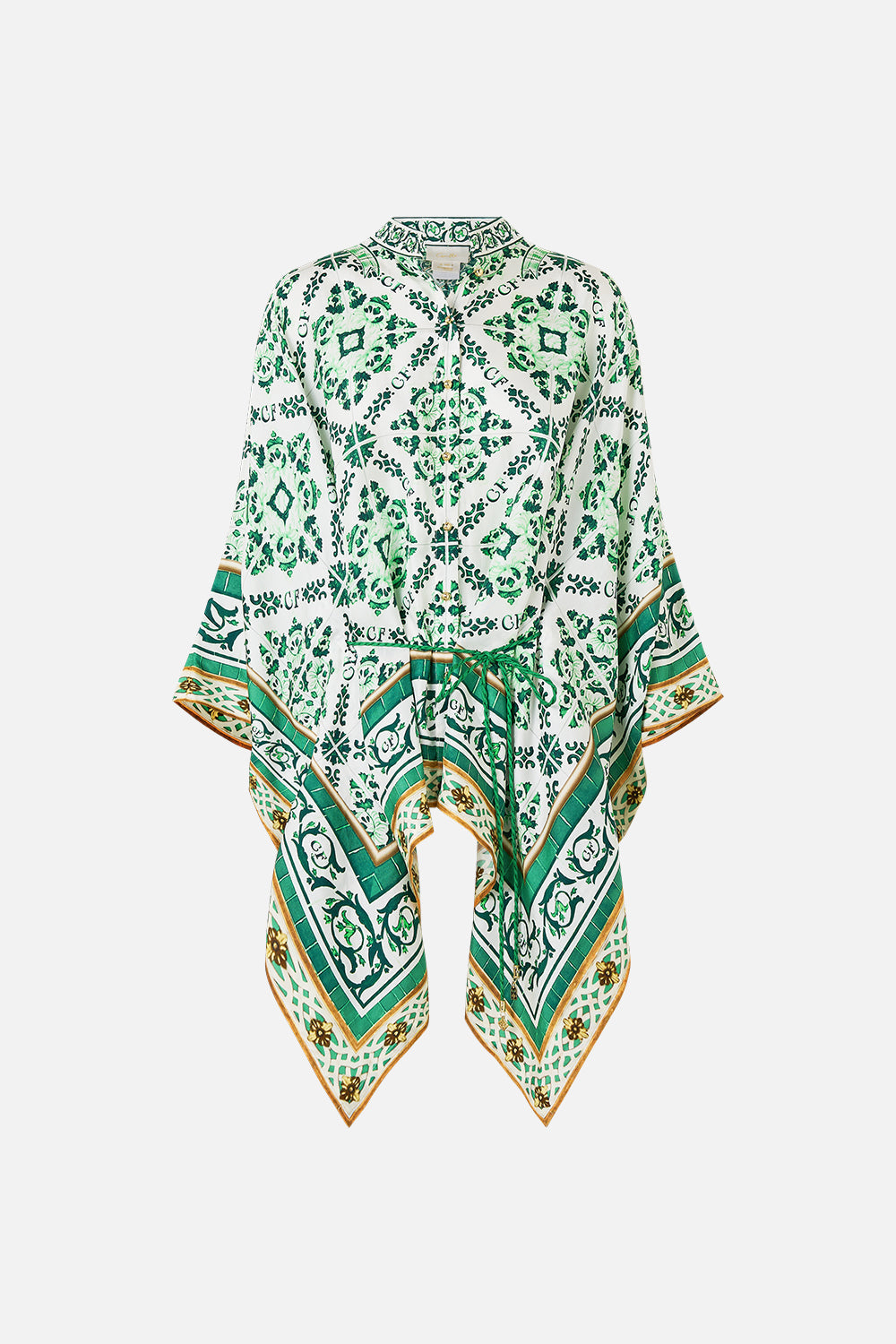 BUTTON THROUGH SCARF BLOUSE CORRIDOR OF CALM