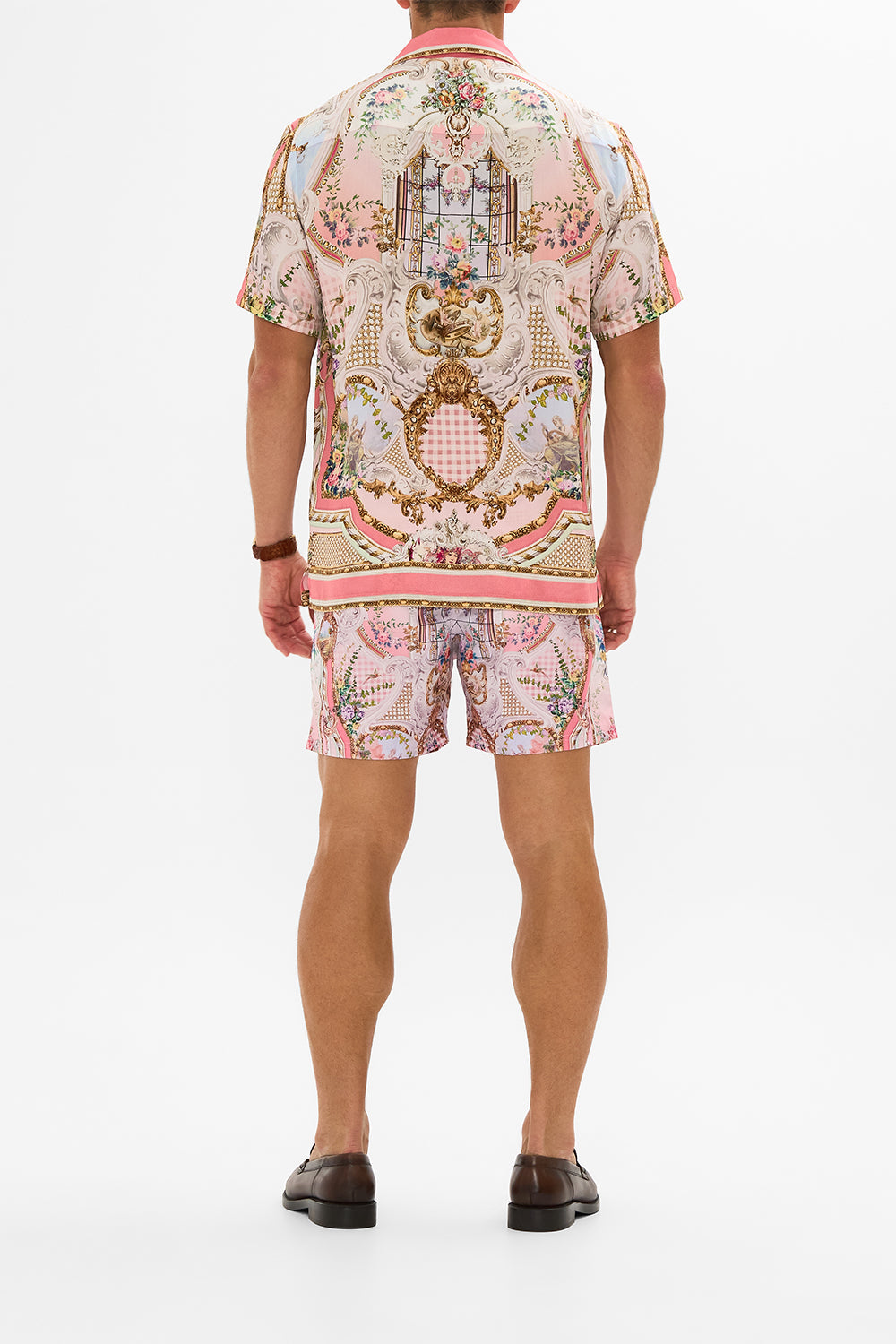 SHORT SLEEVE CAMP COLLARED SHIRT LISBON LULLABY