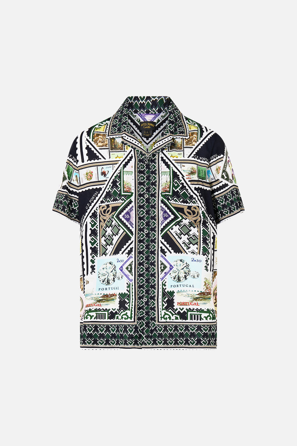 CAMISA DE MANGA CORTA CON CUELLO CUBANO MY PORTO PEN PAL