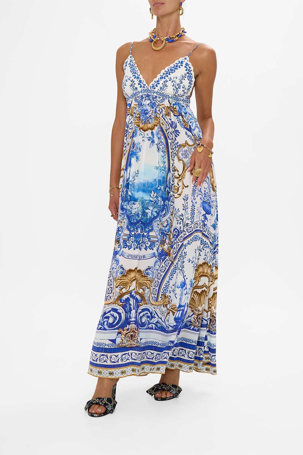 BRALETTE DETAIL DRESS AZUL ADVENTURES