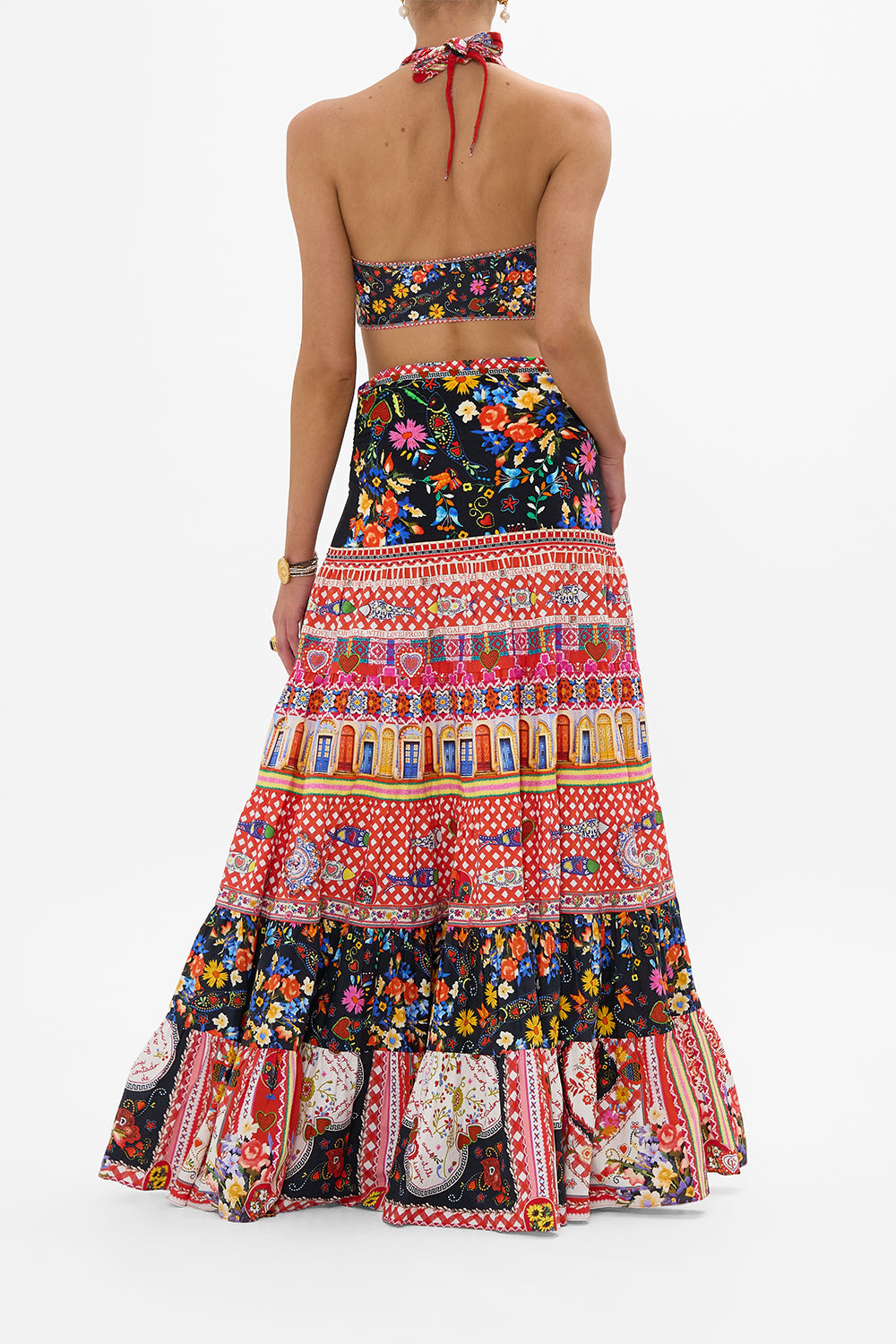 TOP DE PUNTO CON PAÑUELO Y NUDO ESTILO FOLK FABULOSO