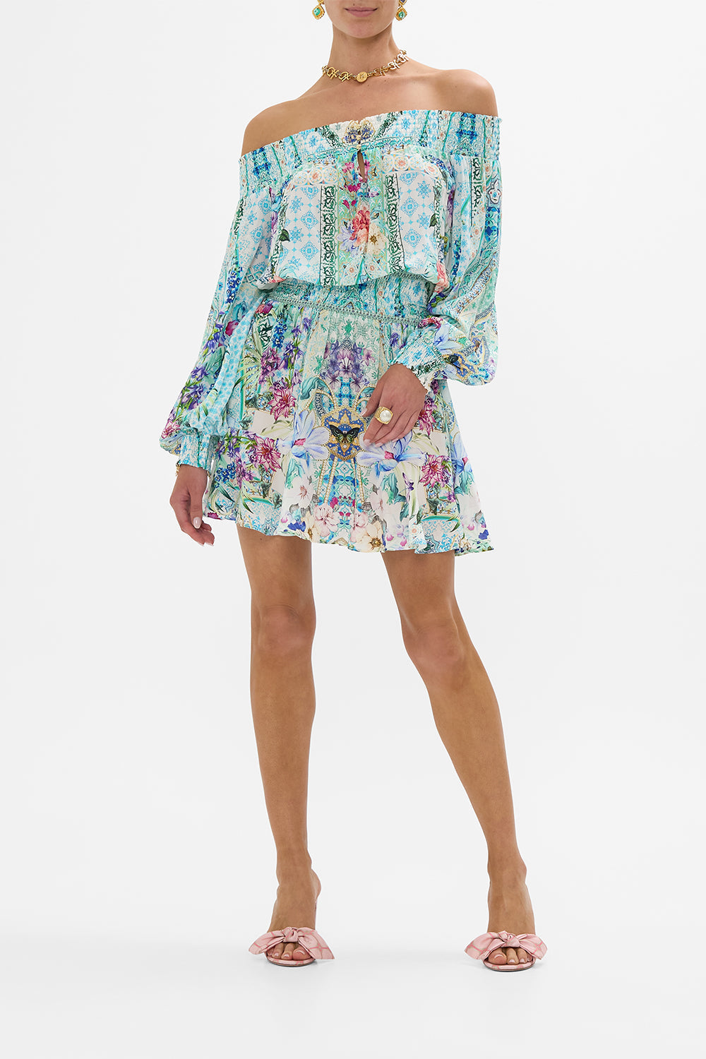 OFF SHOULDER SHORT DRESS SUNRISE IN SINTRA