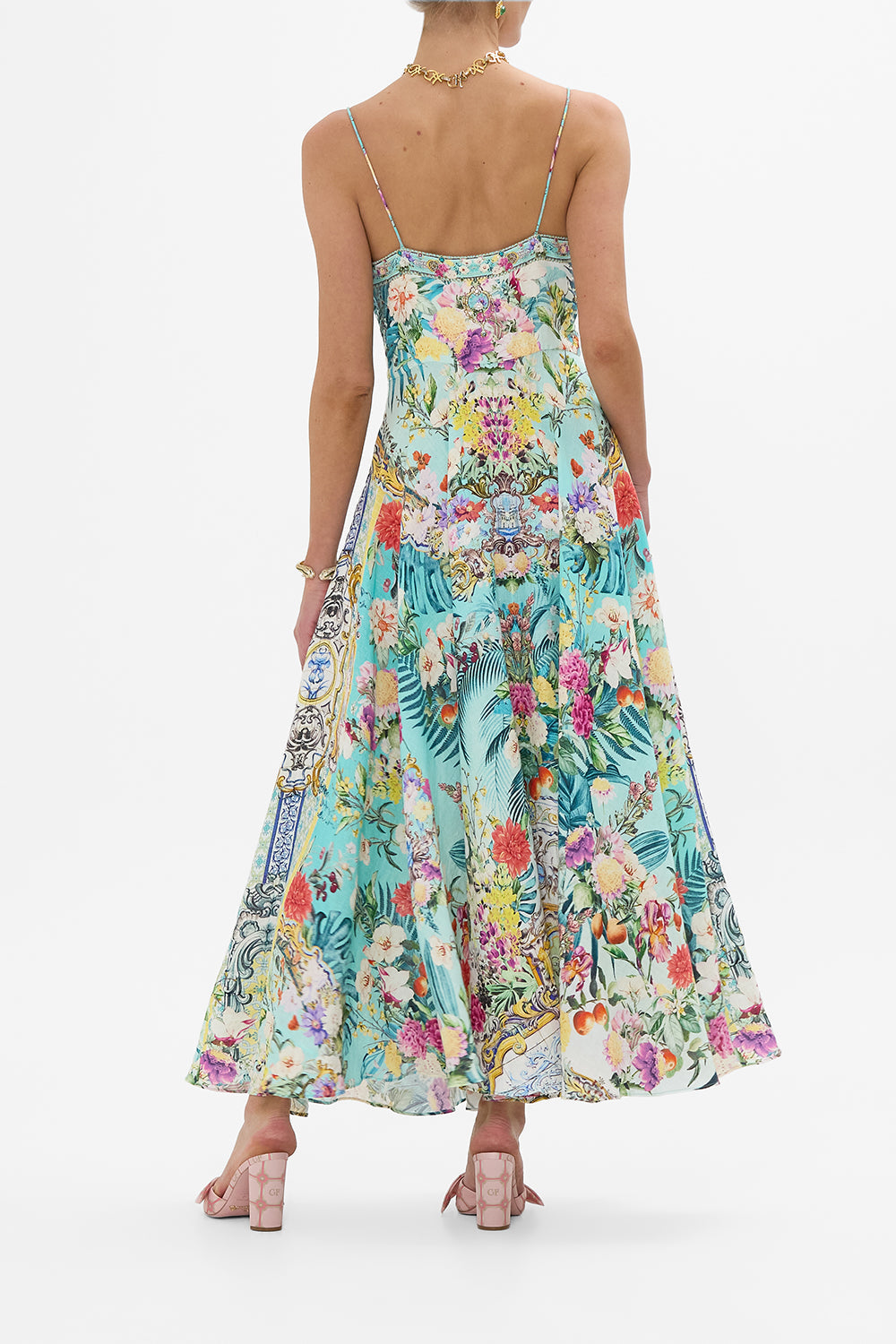 LONG DRESS WITH TIE FRONT GARDENS OF QUELUZ