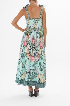 Petal Promise Tie Waist Midi Dress