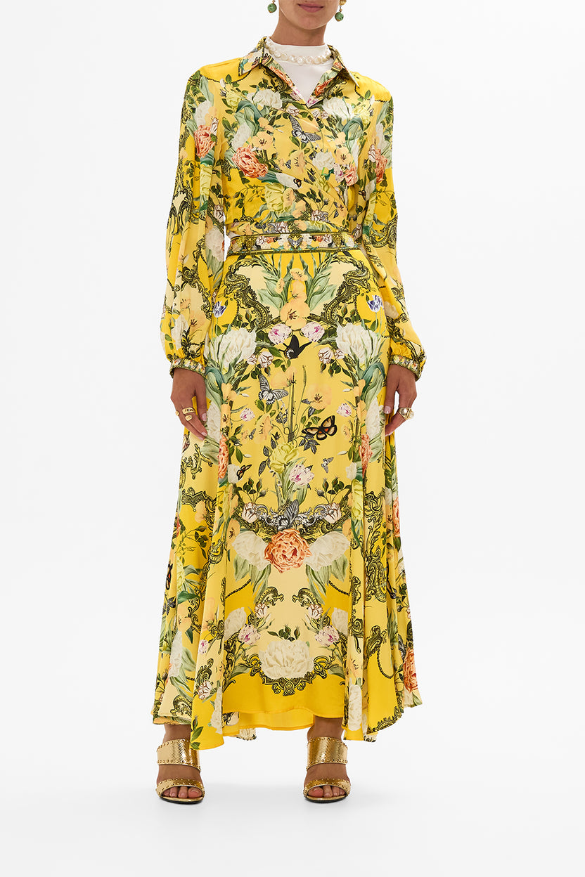 CROPPED WRAP SHIRT THE HUM OF THE ALHAMBRA