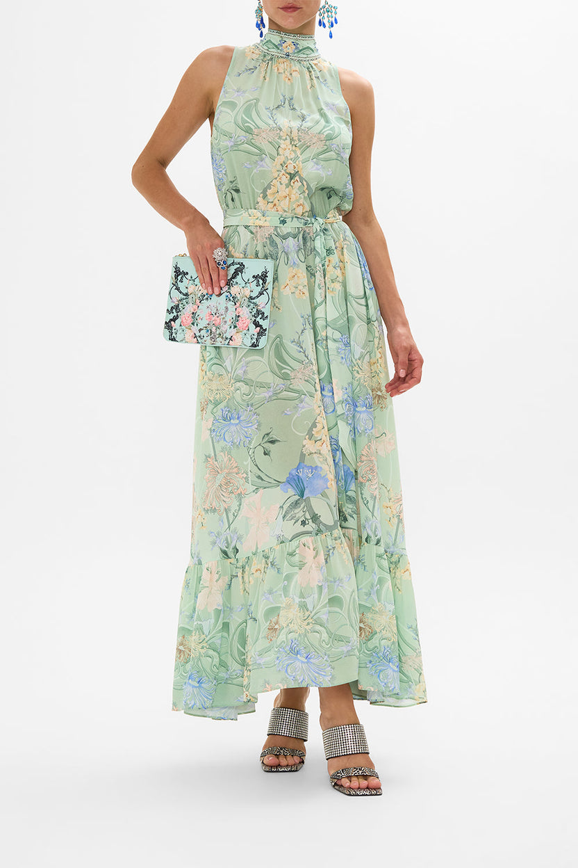 NECKTIE DRESS WITH ELASTICATED WAIST SOAR LIKE AN EAGLE