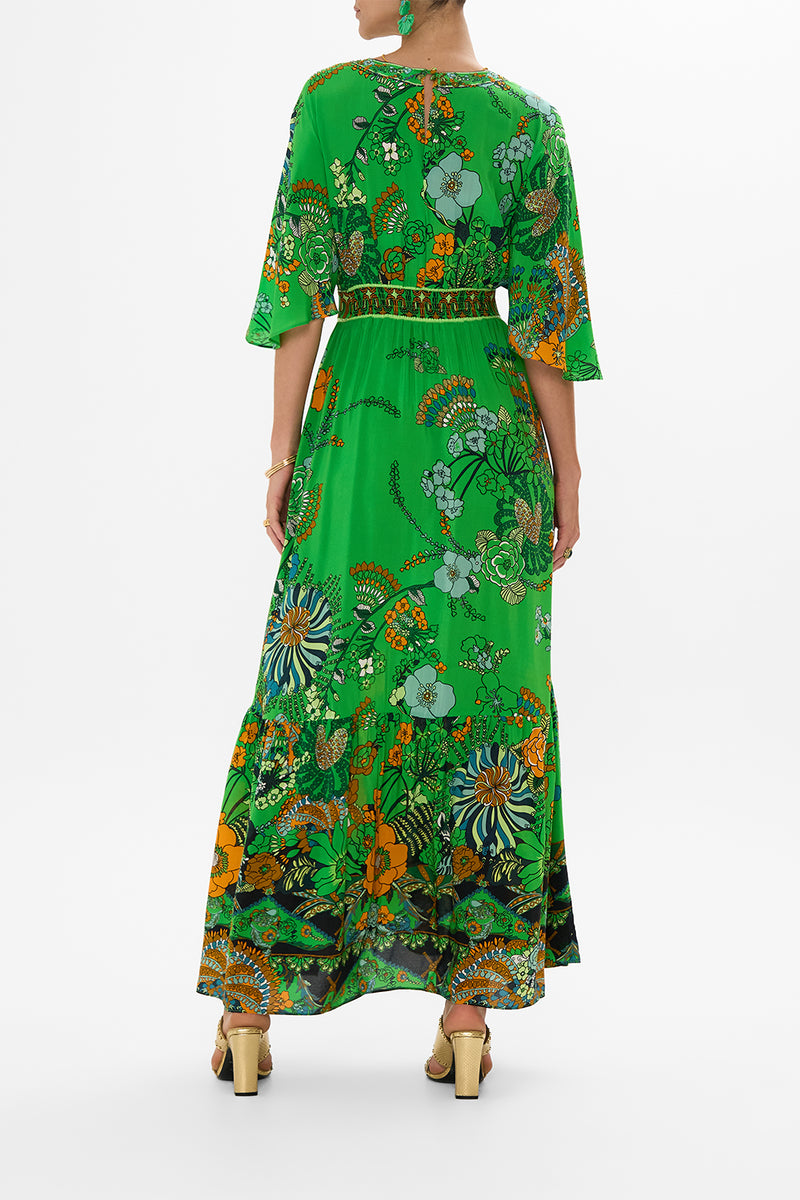 SHORT WRAP TIE DRESS GOOD VIBES GENERATION