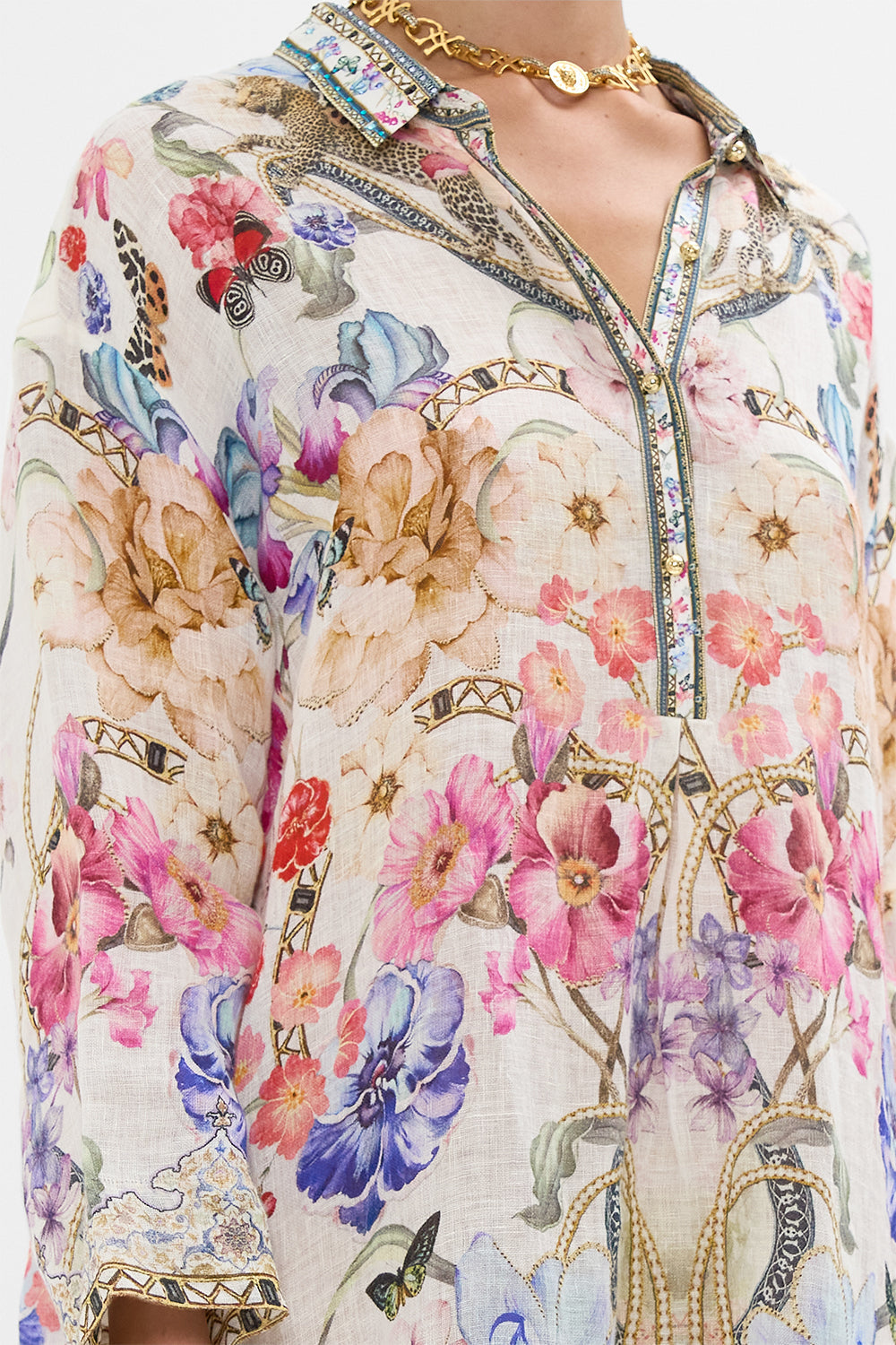 RELAXED HIGH LOW SHIRT DRESS MONSERRATE MAGIC