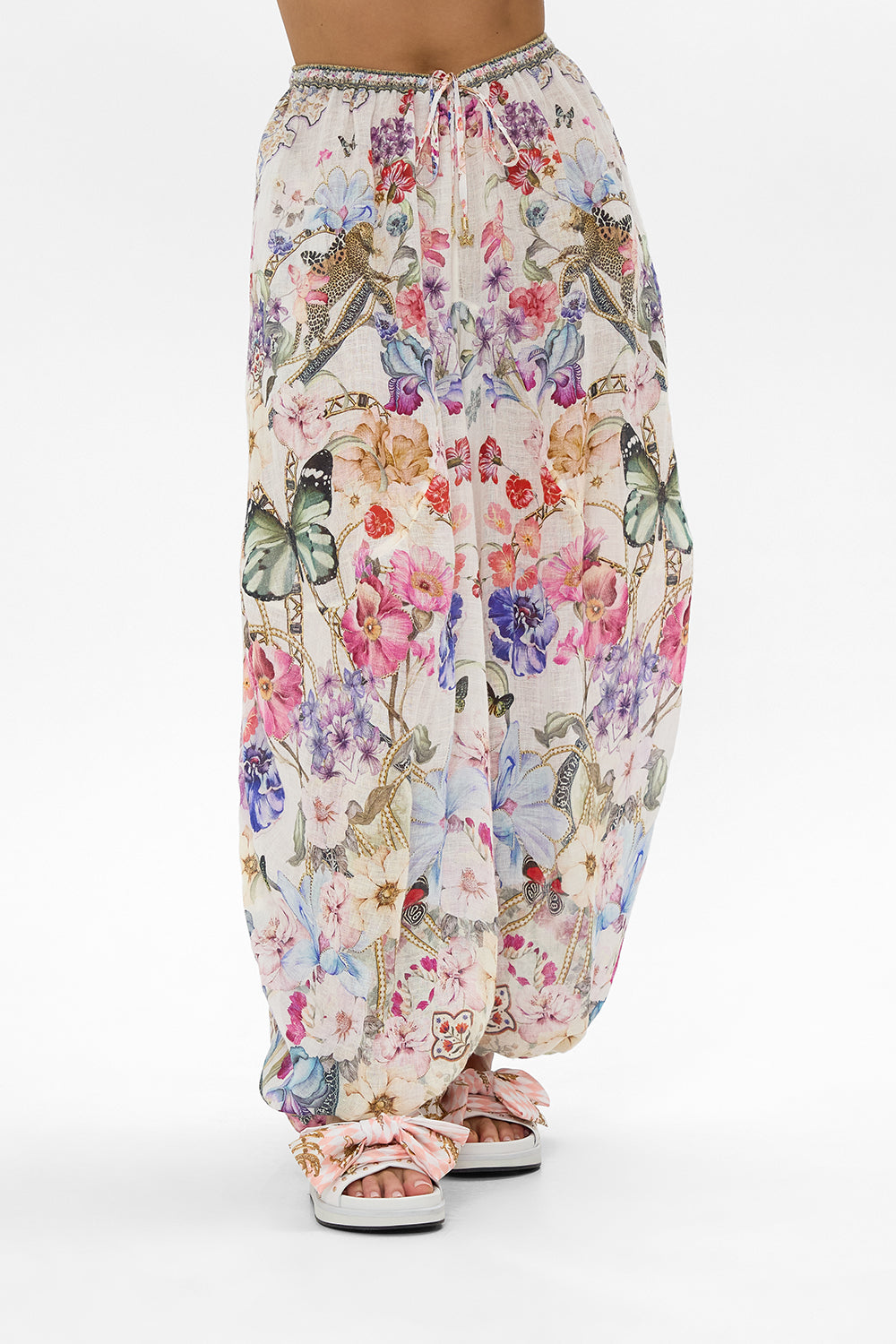 PANELLED HAREM PANT WITH TIE WAIST MONSERRATE MAGIC