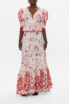 PUFF SLEEVE TOP WITH HARDWARE A KITSCH IN TIME