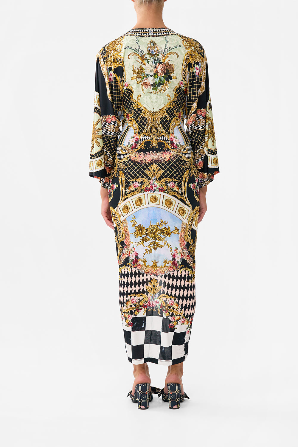 LONG SPLIT FRONT TWIST DRESS MONARCHY MANIA