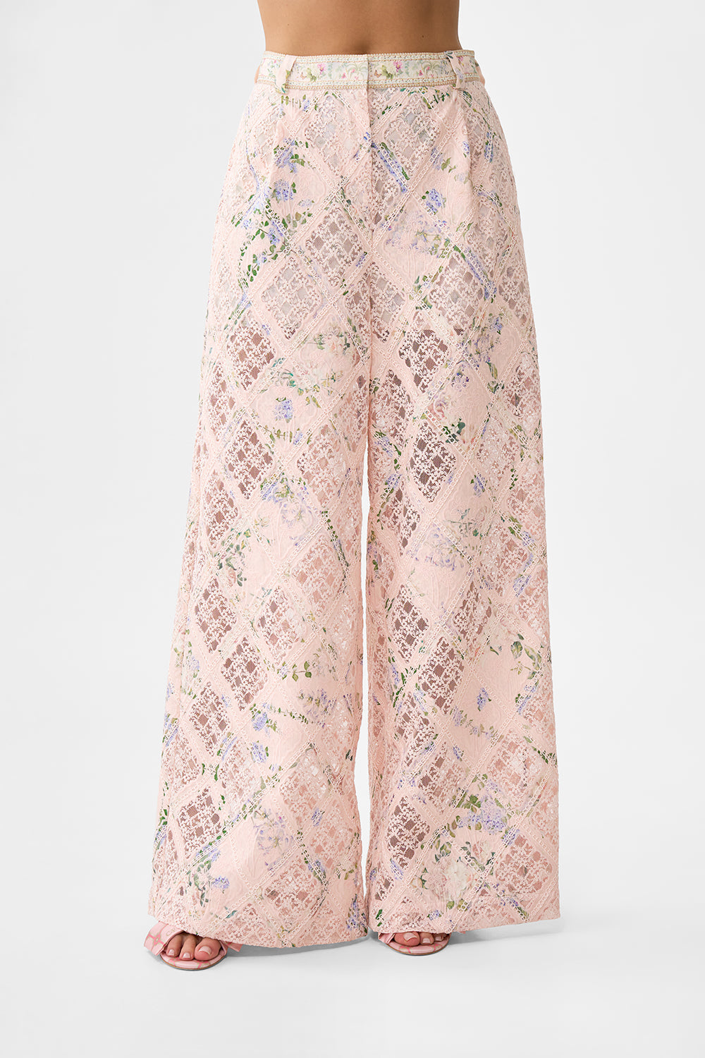 PANTALÓN ANCHO DE CINTURA ALTA PLAYGROUND PALACIO