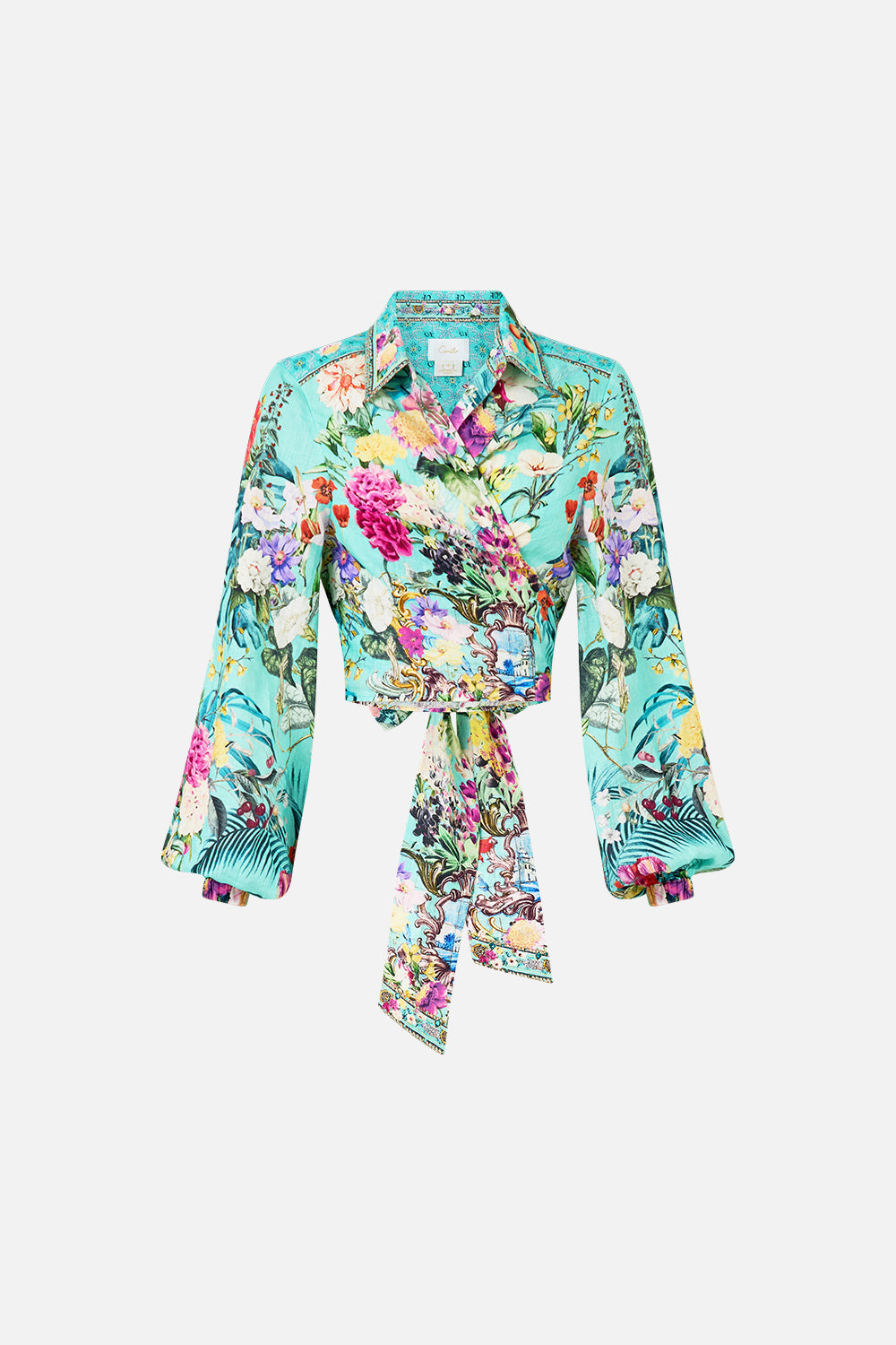 CROPPED WRAP SHIRT GARDENS OF QUELUZ