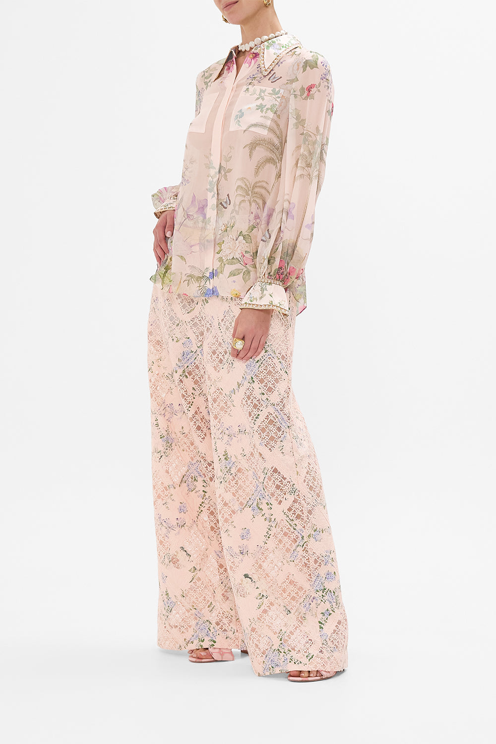 CURVED COLLAR BLOUSE WITH POCKETS PALACIO PLAYGROUND