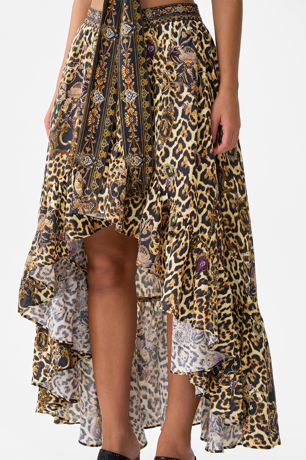 HIGH LOW RUFFLE SKIRT SAINTS AND SISTERS