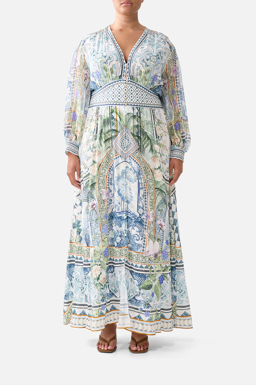 BUTTON DRESS WITH SHAPED WAISTBAND JARDIM PARTY