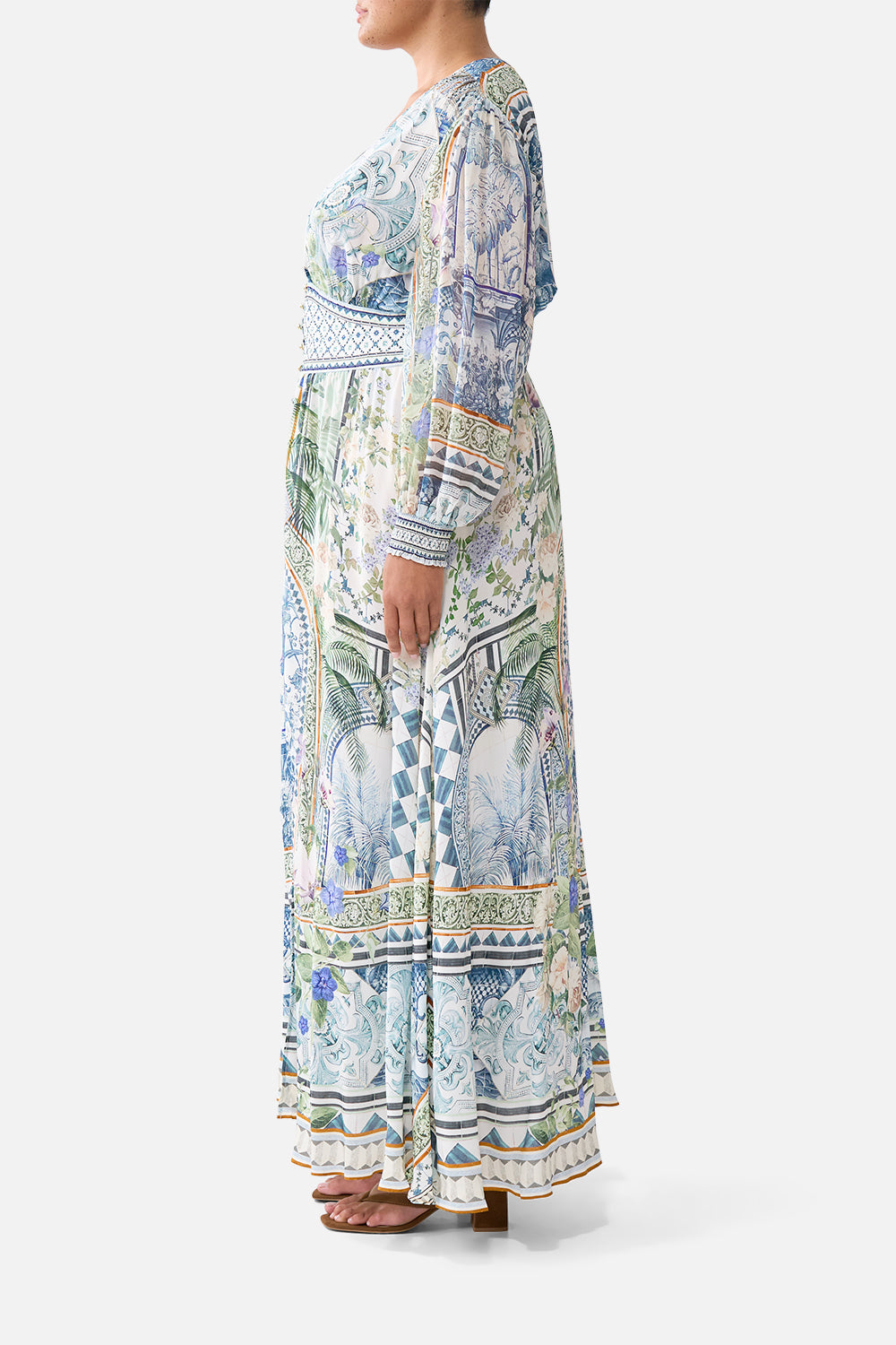 BUTTON DRESS WITH SHAPED WAISTBAND JARDIM PARTY