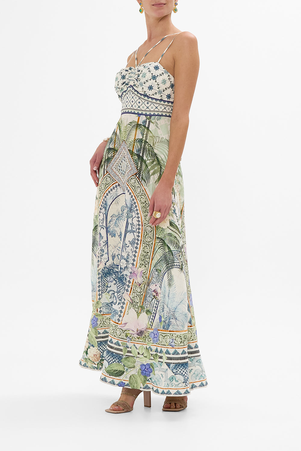 STRAP DETAIL DRESS JARDIM PARTY