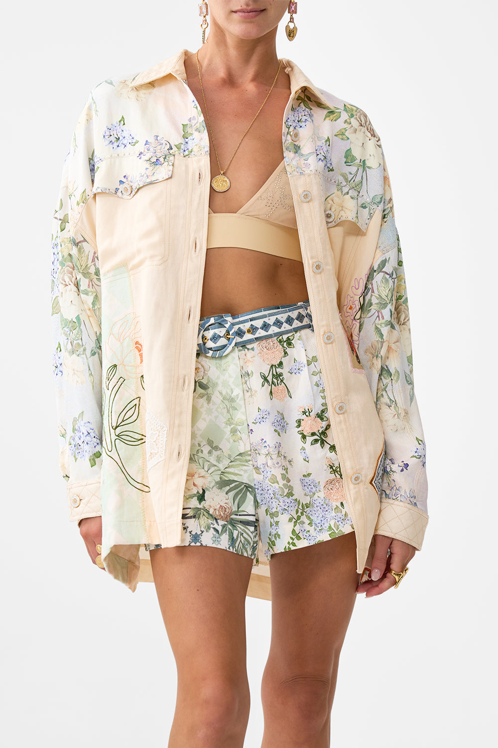 OVERSIZED SHACKET JARDIM PARTY