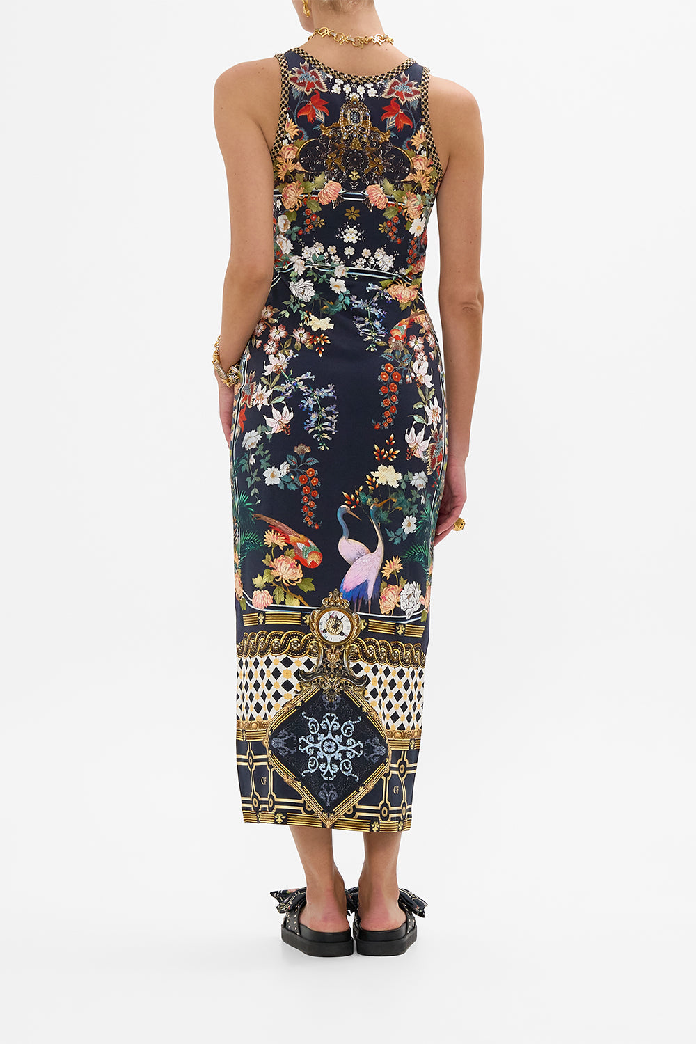 JERSEY SCOOP NECK TANK DRESS PALACIO POETRY