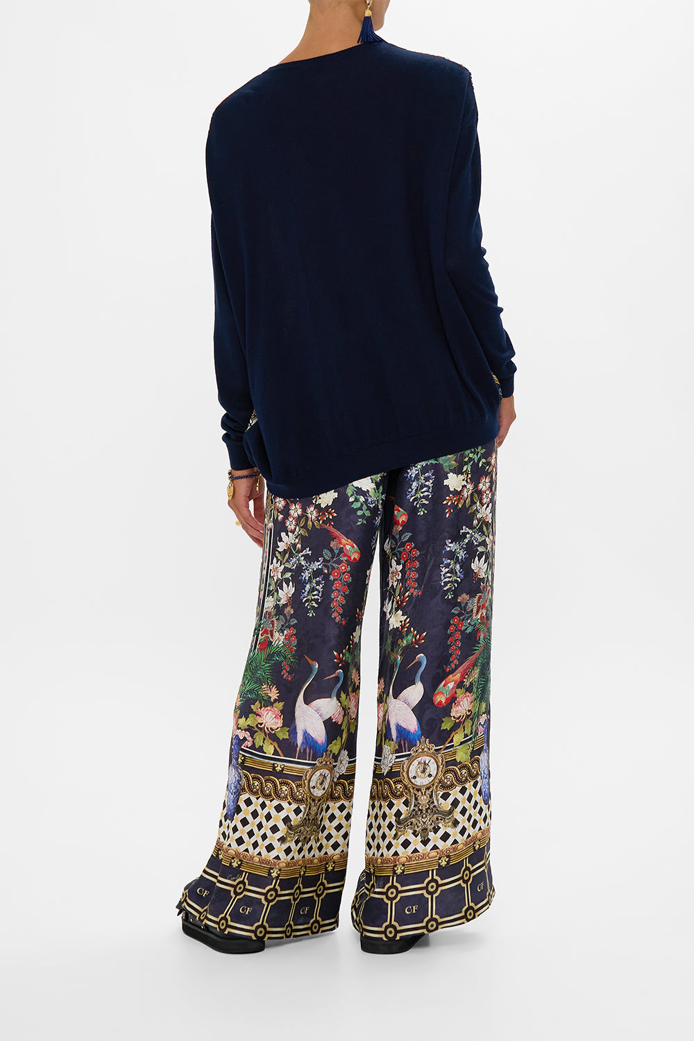 LONG SLEEVE JUMPER WITH PRINT FRONT PALACIO POETRY