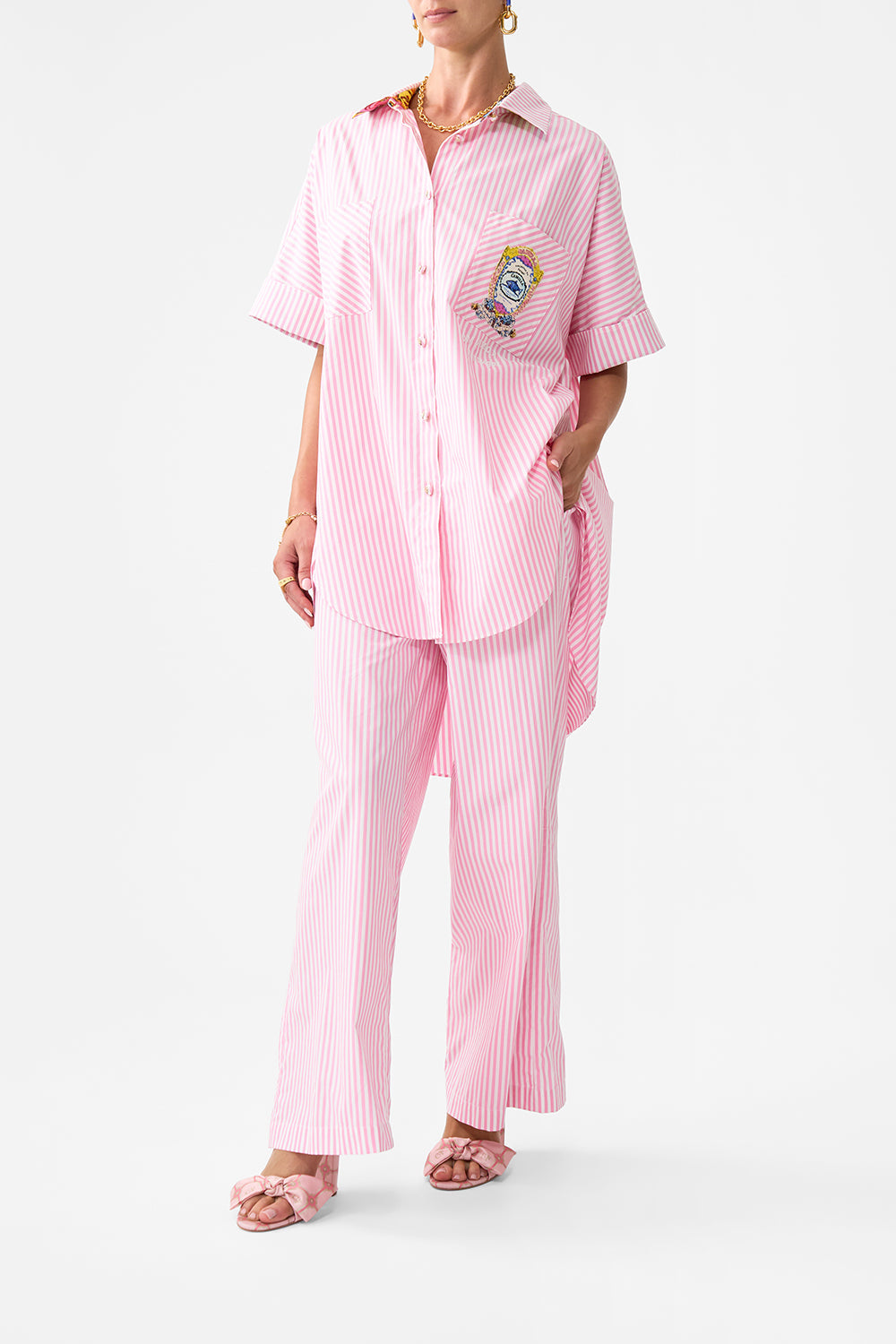 OVERSIZED POCKET TUNIC SALTY SPLENDOUR